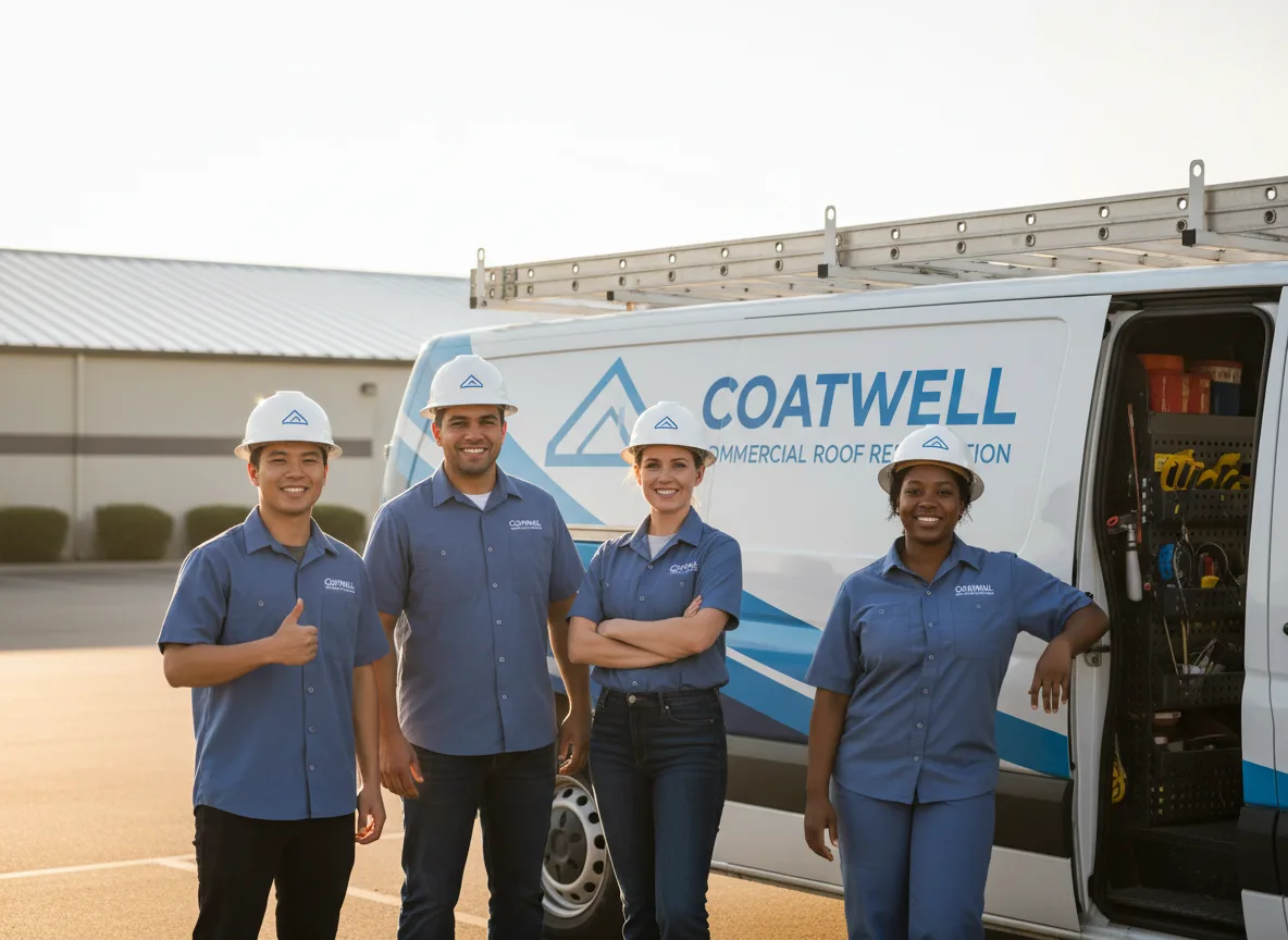 Commercial roof coating company in Fox, OK